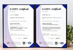 ISO27001認証証明書