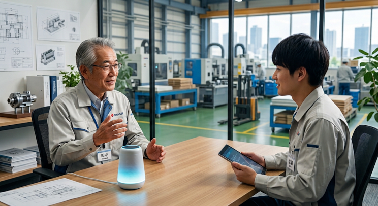 熟練者の知見継承の様子