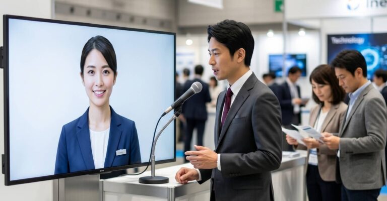 展示会の会場案内をAIアバターが担当。来場者の“お困りごと”を起点に、58ブースから最適な出展社へ案内する新しい来場体験