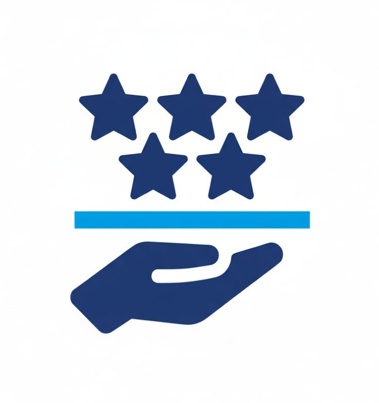 丁寧で高評価なサービス提供